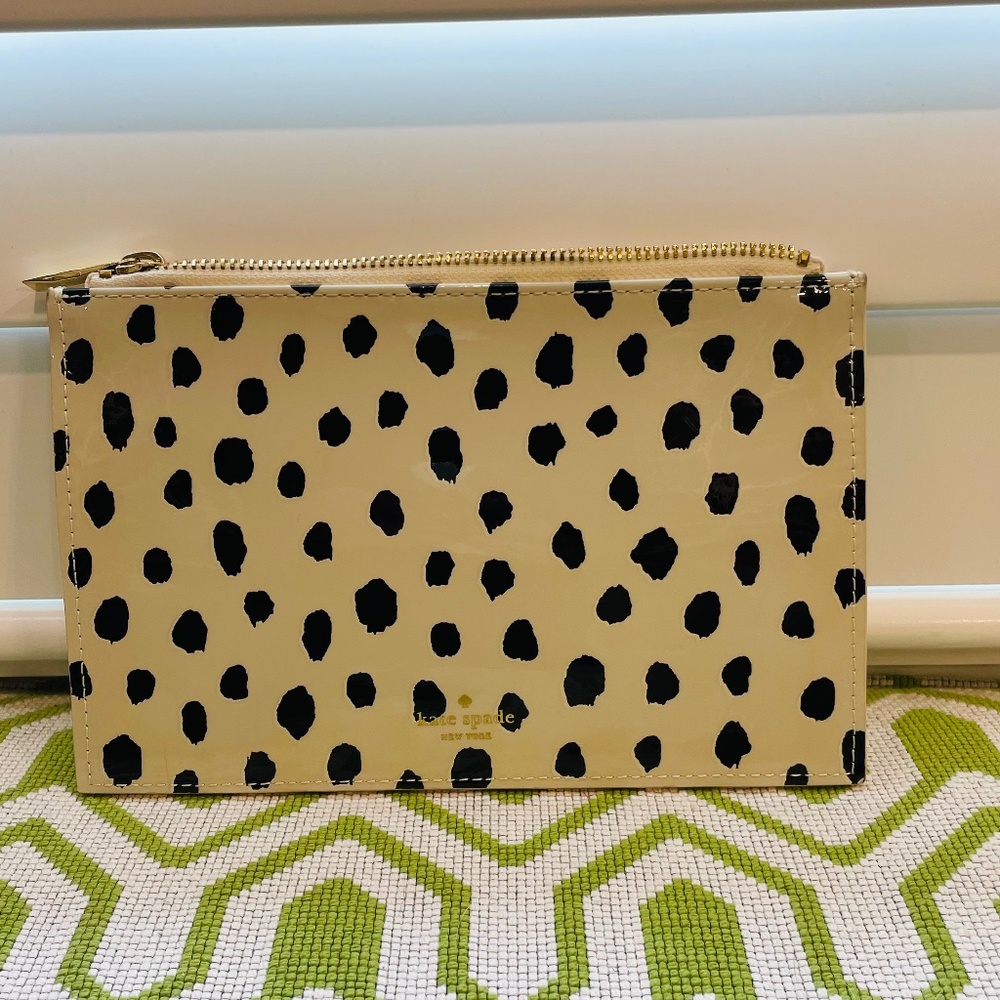 Kate Spade animal print clutch